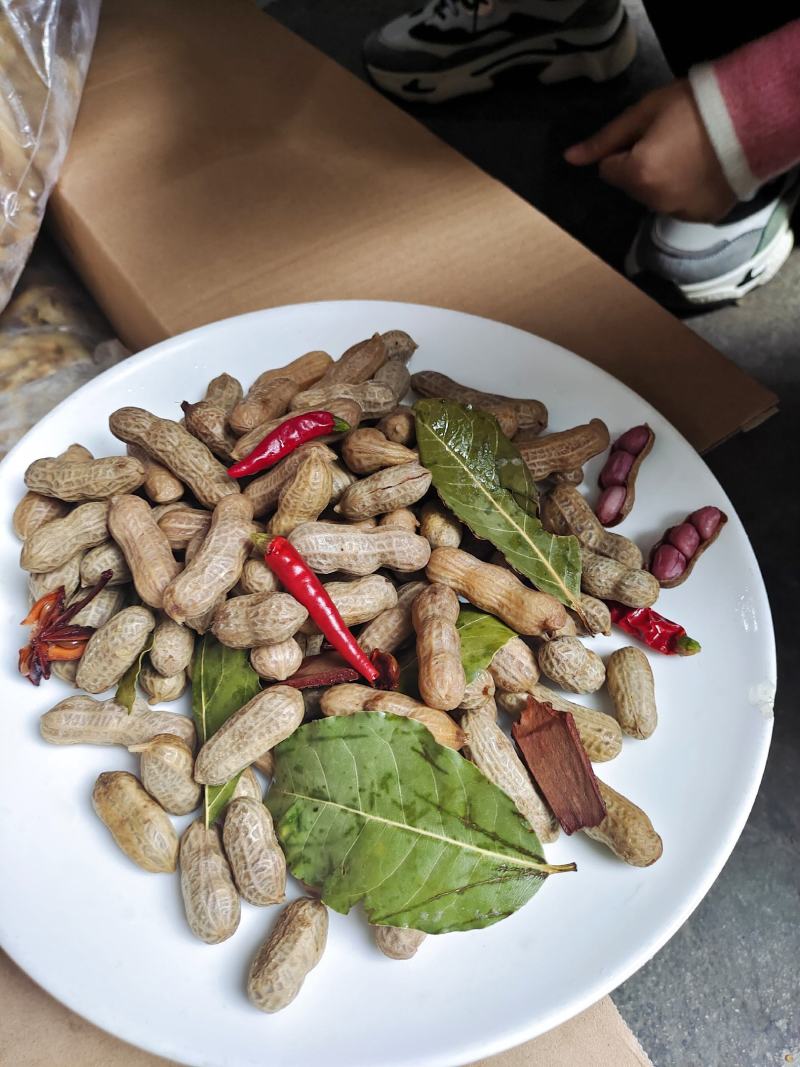 蒸笼花生批发盐水花生煮花生颗颗入味粒粒饱满5斤一袋整件