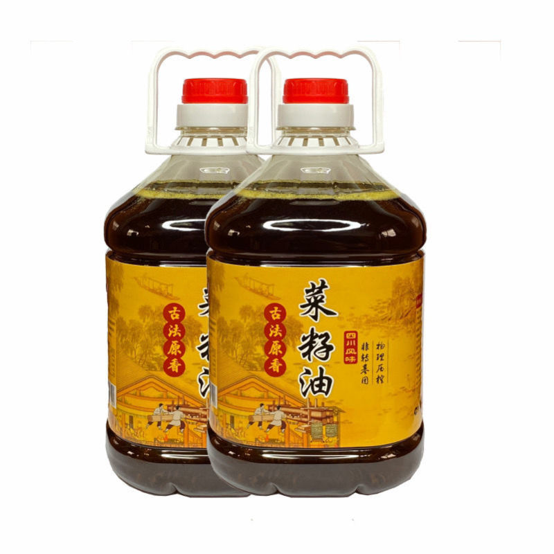 四川非转基因压榨菜籽油农家自榨纯菜油食用油10