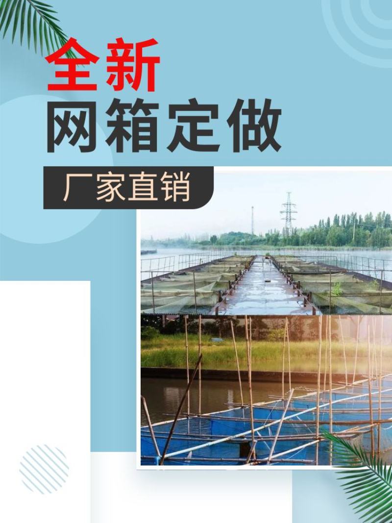 定做水产养鱼网箱鱼塘尼龙抬鱼大网箱养鱼存鱼青鱼鲫鱼黄骨鱼