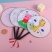 儿童益智玩具diy涂鸦扇子涂色绘画宫廷扇地摊公园广场批发