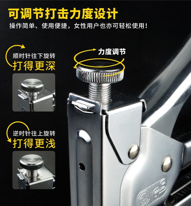 包邮射钉枪三用码钉枪手动打钉枪木工相框广告布家具打钉射钉