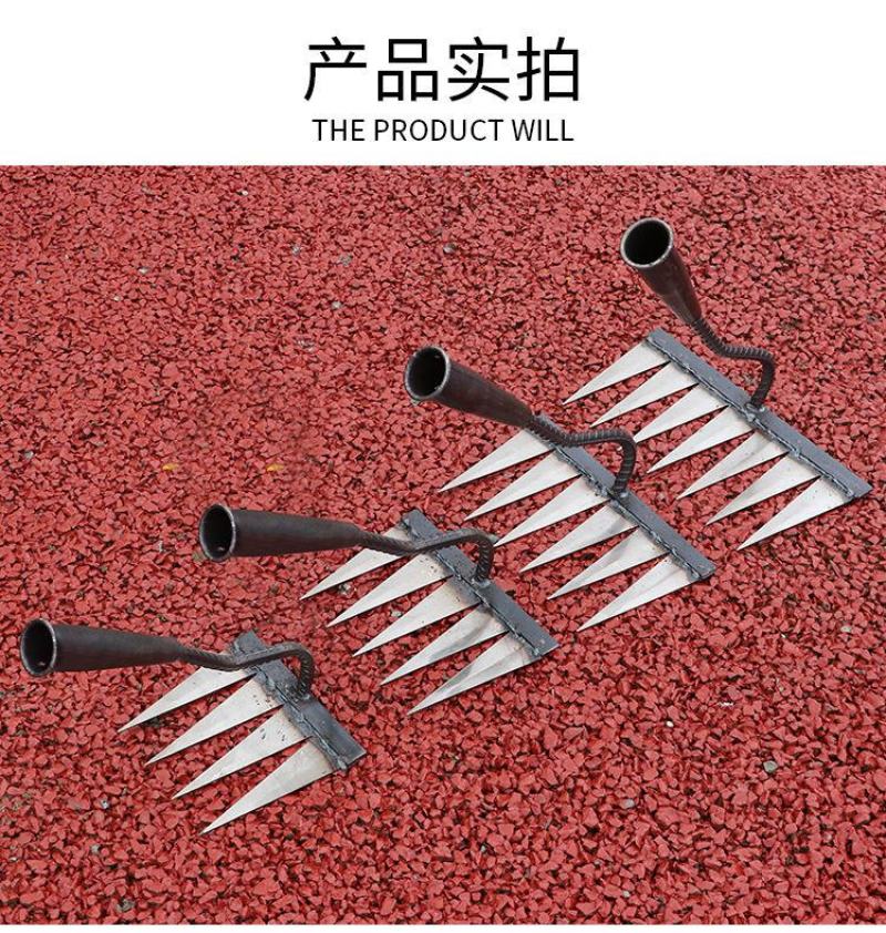 多功能农用齿耙除草神器耙草加厚锻打锄头耙子家用松土神器新