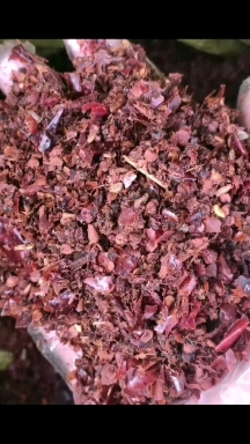 辣椒油渣经过油炸后剩余的辣椒渣含有各种营养成分，尤其富含