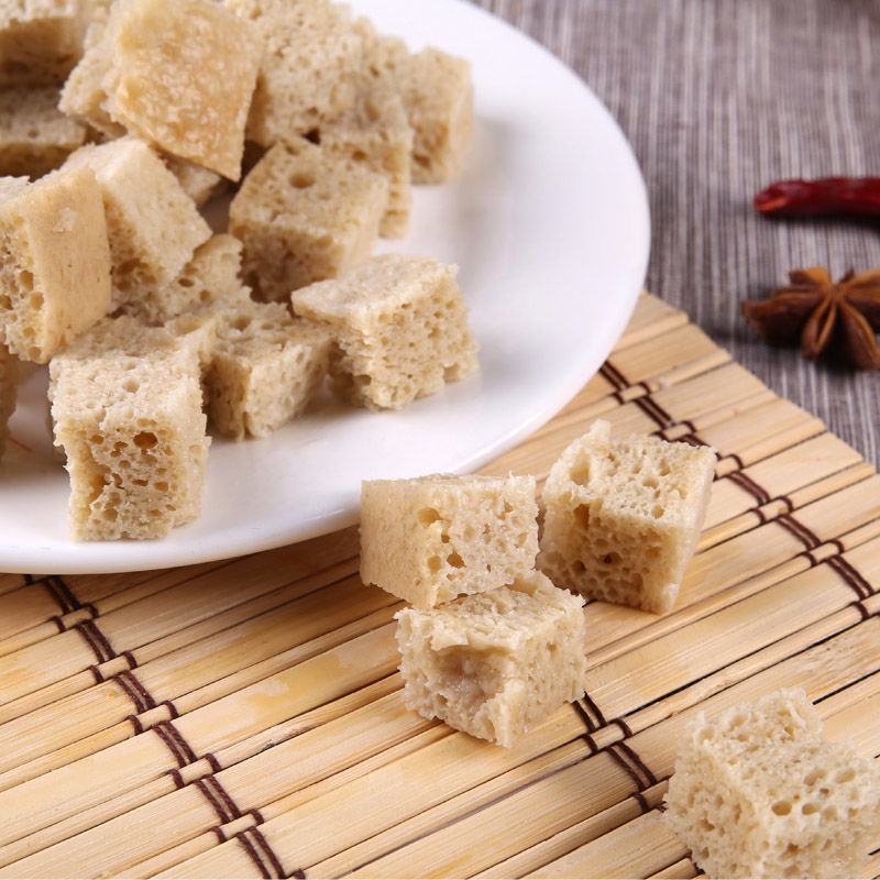 面筋干面筋丁火锅配菜凉皮干烤麸丁块面筋干凉拌菜