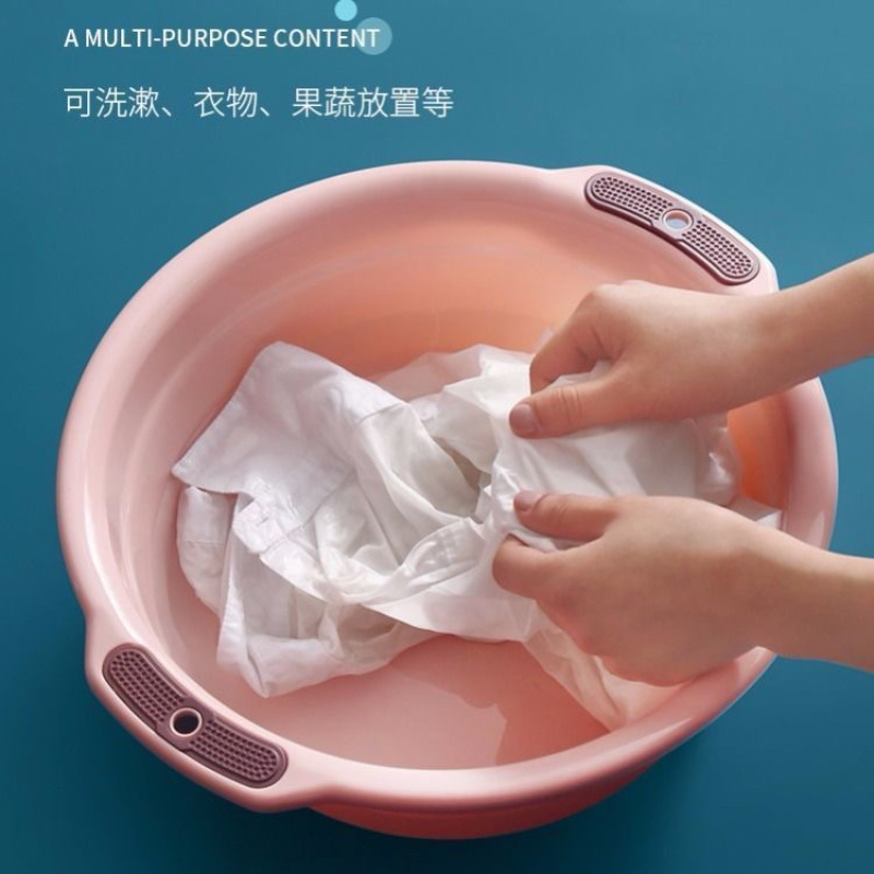 【包邮-洗脸盆】热销3件套大中小塑料洗脸盆洗脚盆