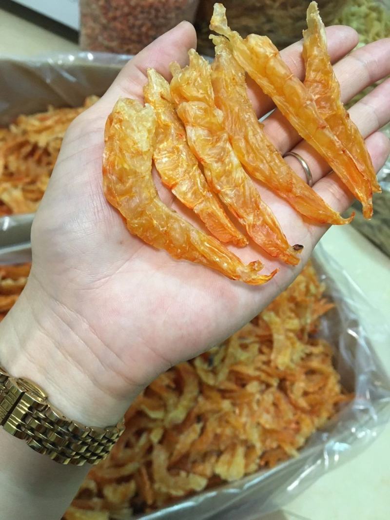 【推荐】广西北部湾天然海虾条干，无盐无沙，干度好鲜味足