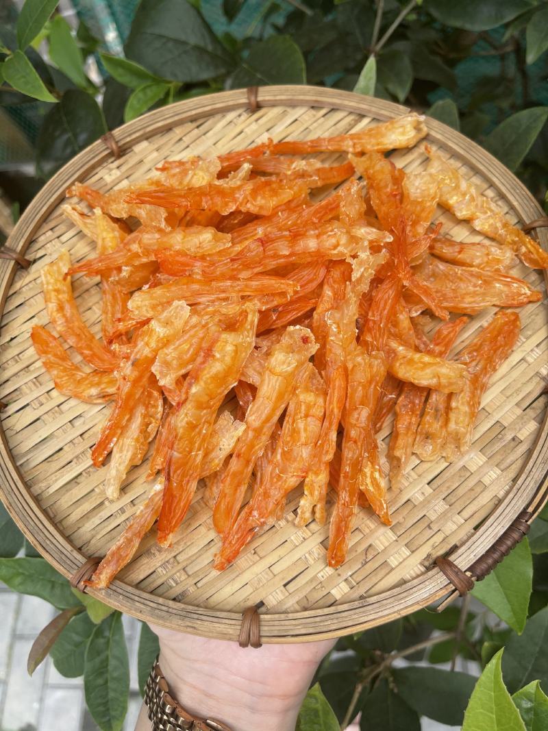 【推荐】广西北部湾天然海虾条干，无盐无沙，干度好鲜味足