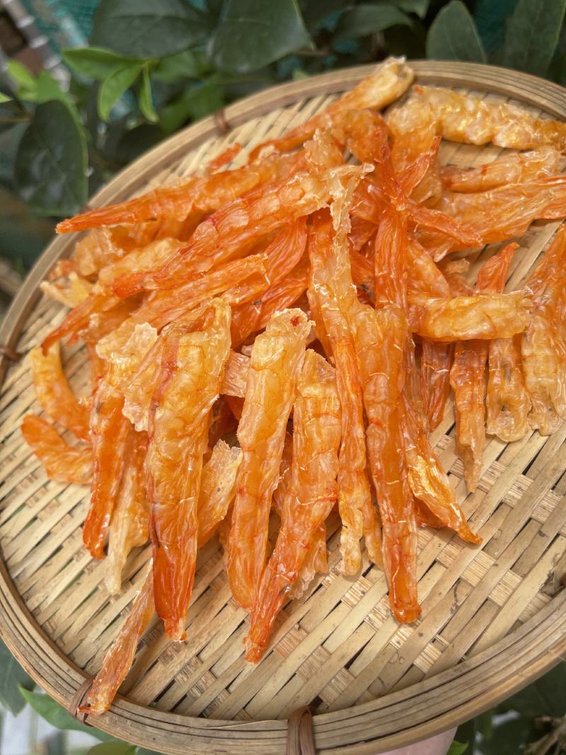 【推荐】广西北部湾天然海虾条干，无盐无沙，干度好鲜味足
