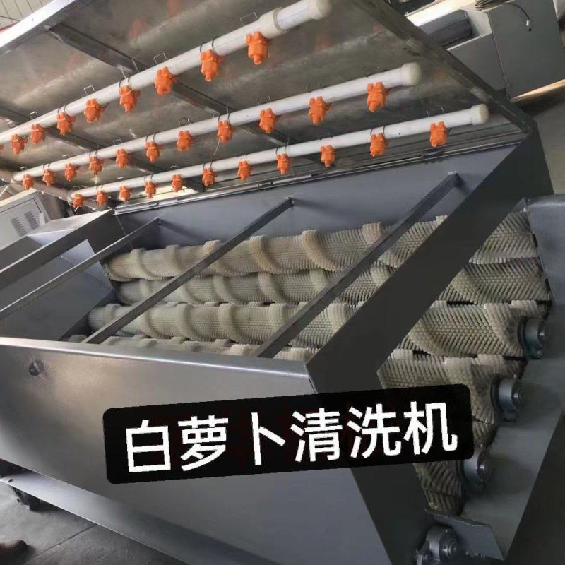 白萝卜清洗机，果蔬清洗设备厂家直发。