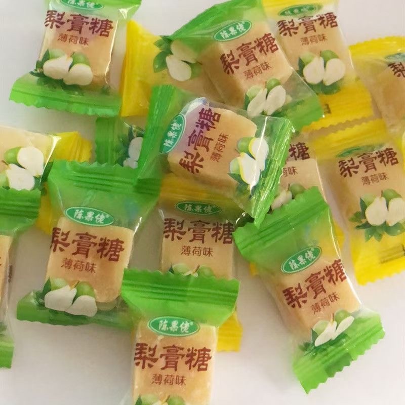 梨膏糖金银花糖罗汉果糖新包装老包装清凉薄荷糖批发