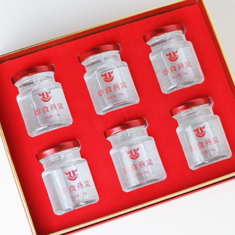 山东特产东阿即食燕窝燕窝70g*6瓶燕窝营养品代发