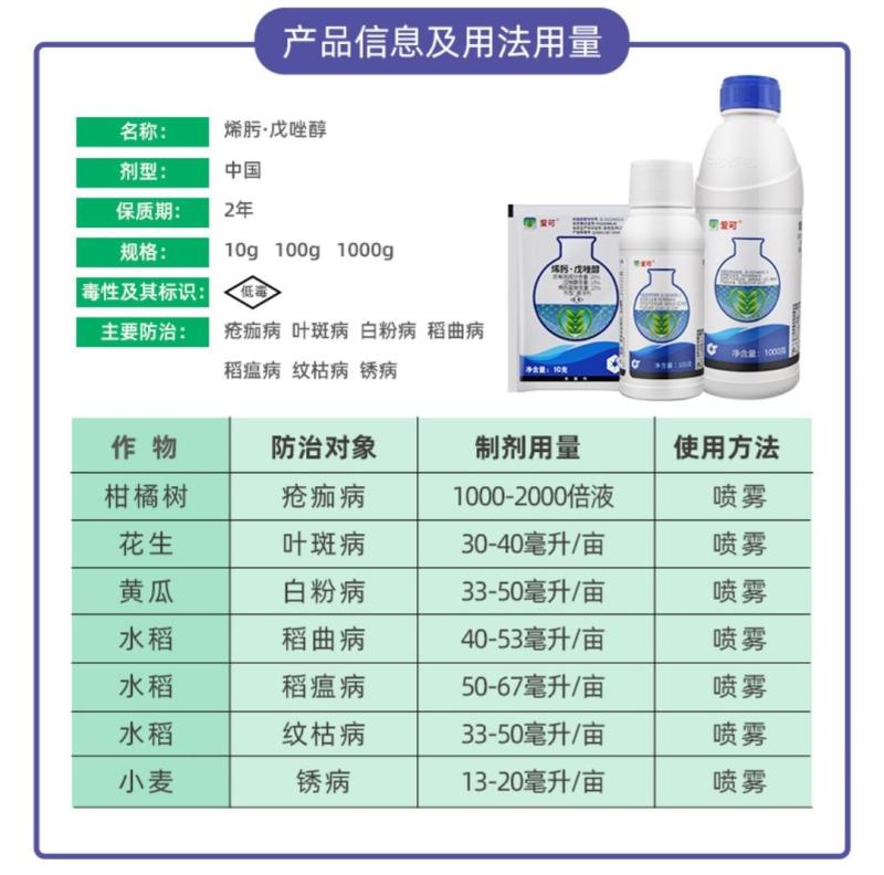中化爱可烯肟菌胺戊唑醇