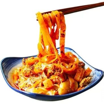 正宗陕西岐山擀面皮凉皮风味小吃方便速食美食米皮真空餐饮装