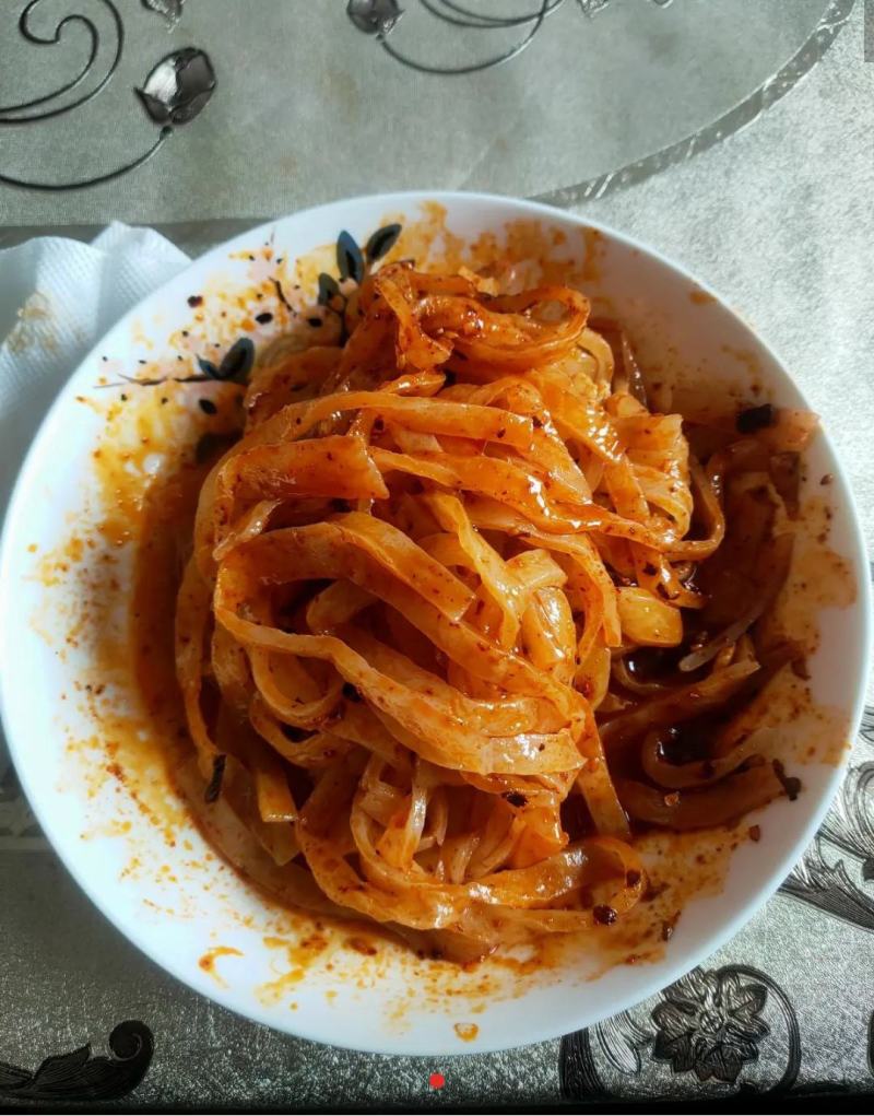 正宗陕西岐山擀面皮凉皮风味小吃方便速食美食米皮真空餐饮装