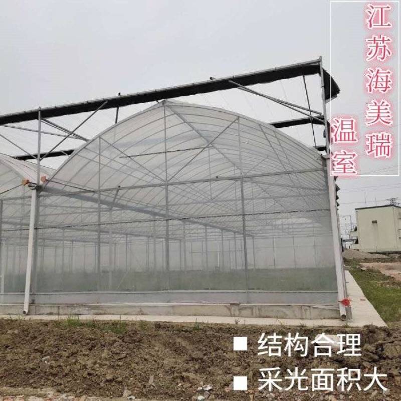 外遮阳连栋大棚花卉简易大棚温室连栋骨架棚薄膜蔬菜大棚养殖