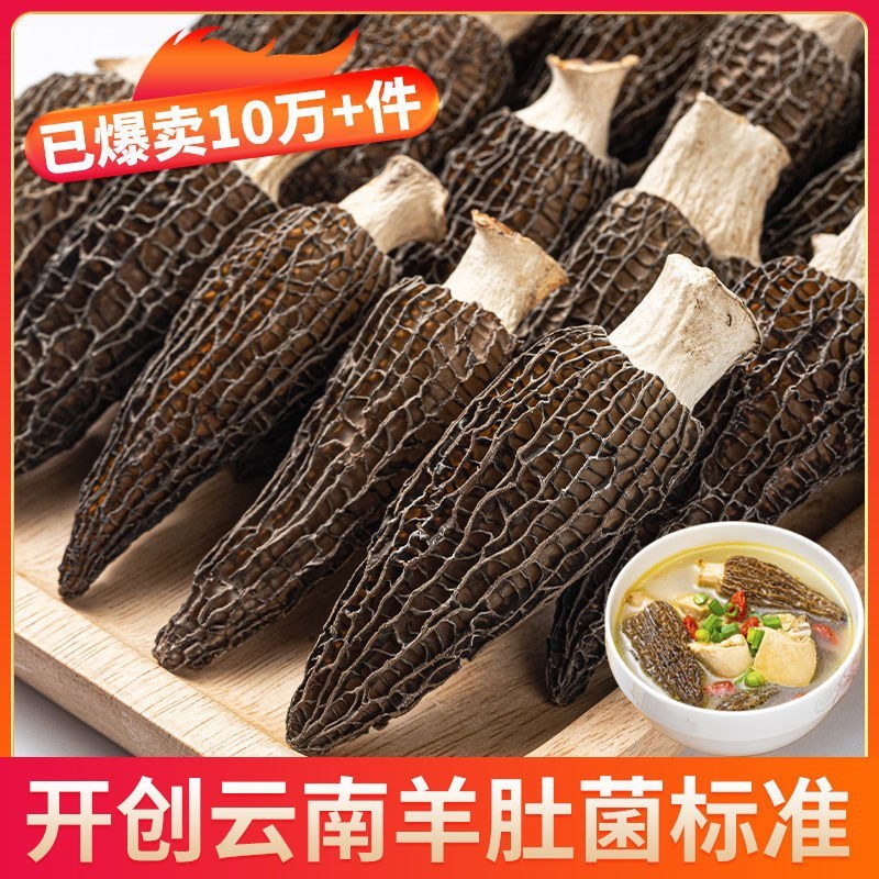 羊肚菌野生干货云南土特产食用菌新货煲菌汤食材香菇羊肚蘑菇
