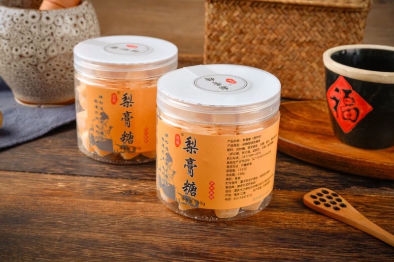 梨膏糖薄荷糖甘草含冰片手工颗粒梨膏糖厂家直销