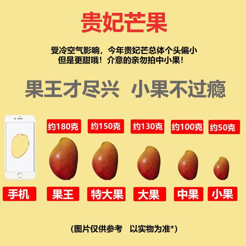 一件代发贵妃芒海南三亚贵妃芒果水果新鲜当季3/5/9斤