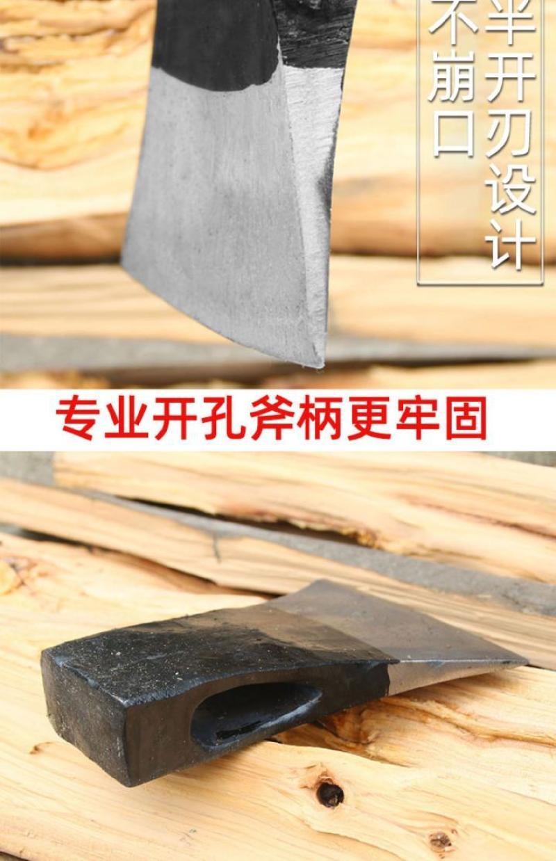 斧头劈柴神器开山斧家用农村锻打大斧头砍柴砍树木工户外斧子