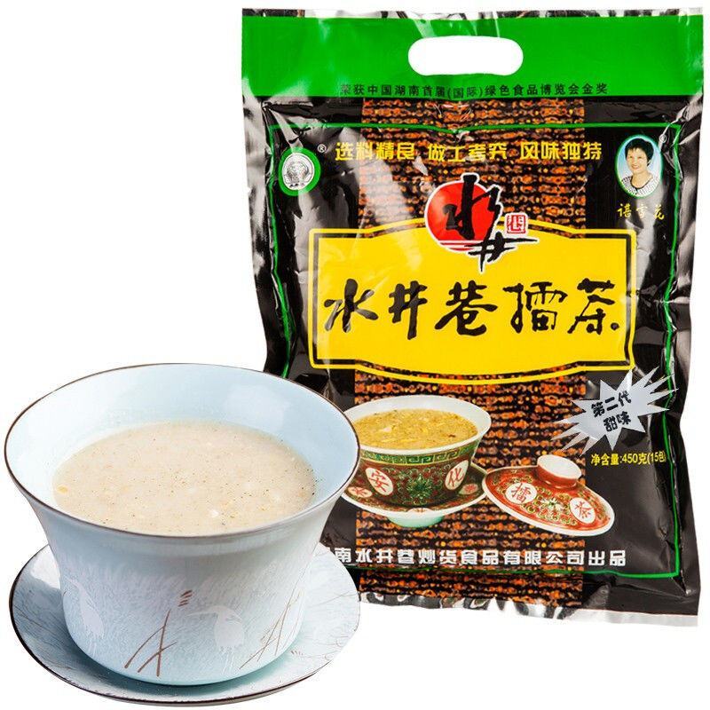 湖南特产水井巷咸味益阳擂茶安化甜味擂茶早餐代餐冲饮包邮