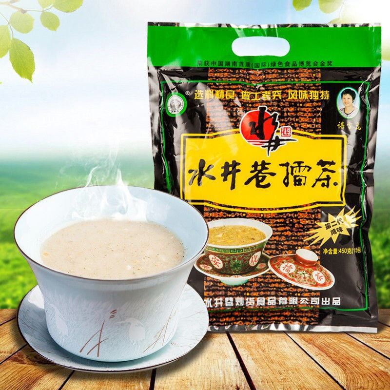 湖南特产水井巷咸味益阳擂茶安化甜味擂茶早餐代餐冲饮包邮
