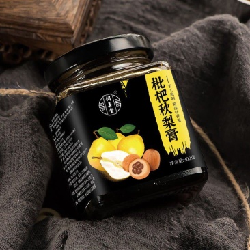 枇杷秋梨膏纯手工古法熬制可食莱阳砀山冰糖酥梨膏300克