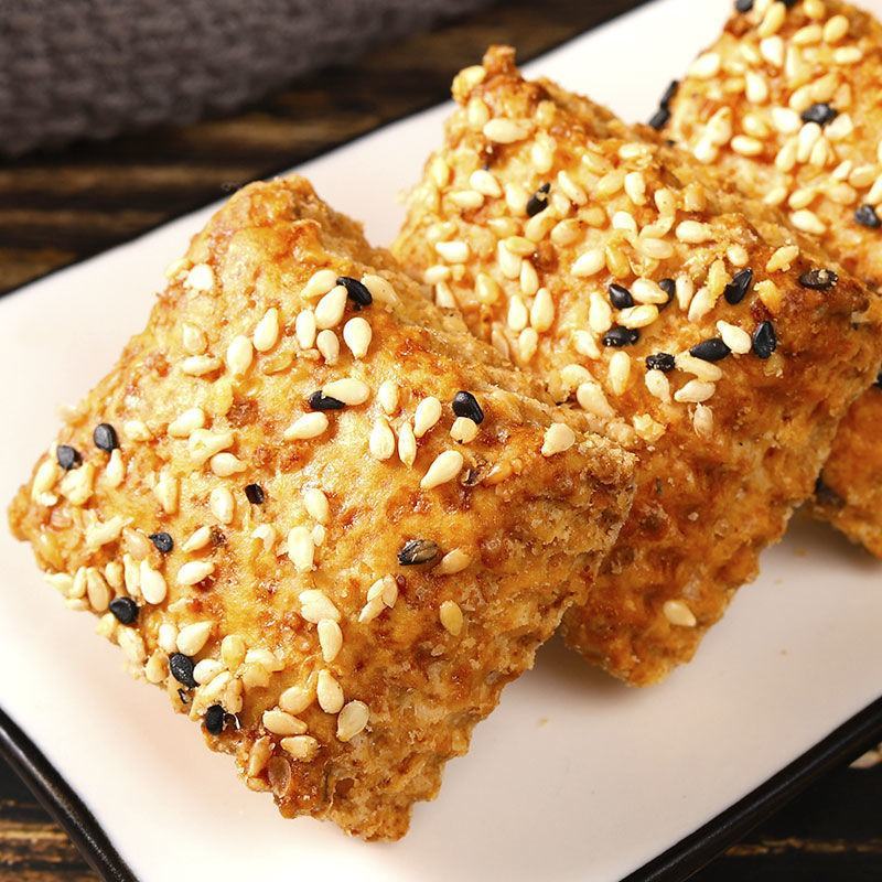 【非油炸】铁棍山药南瓜酥咸味烧饼千层饼干酥饼糕点中老年人