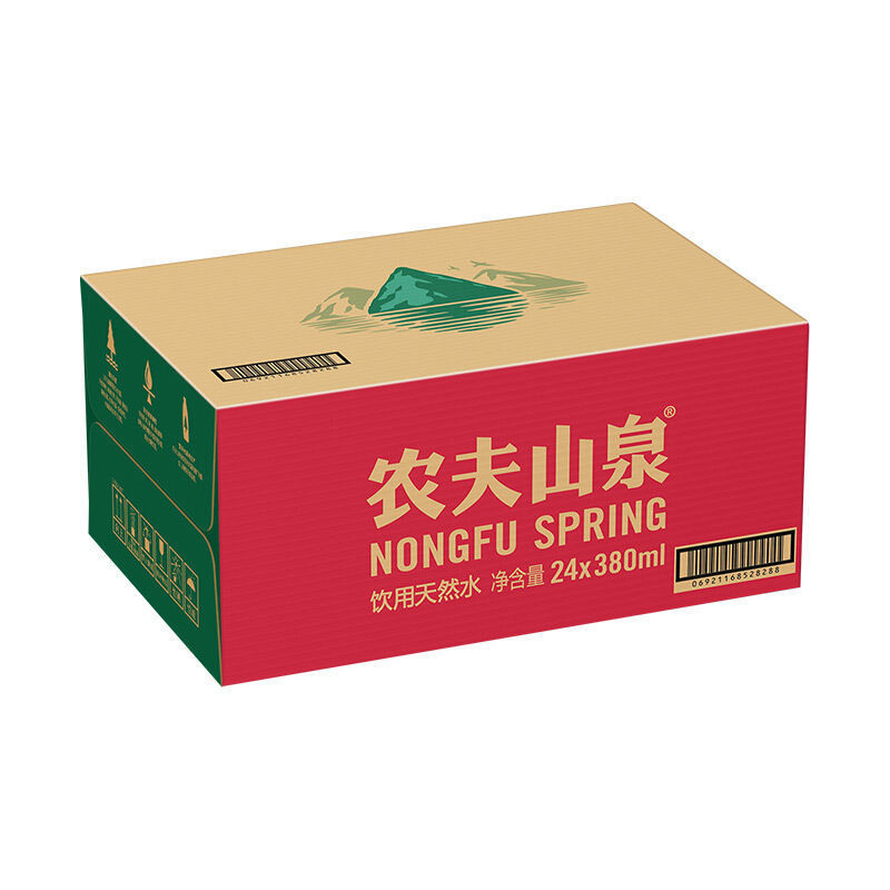 农夫山泉饮用水饮用天然水380ml*24瓶整箱矿泉水