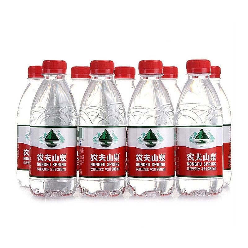 农夫山泉饮用水饮用天然水380ml*24瓶整箱矿泉水