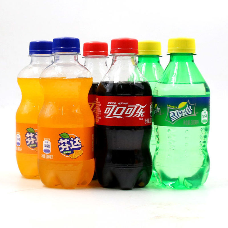 可口可乐雪碧芬达整箱300ml*12瓶/24瓶碳酸饮料