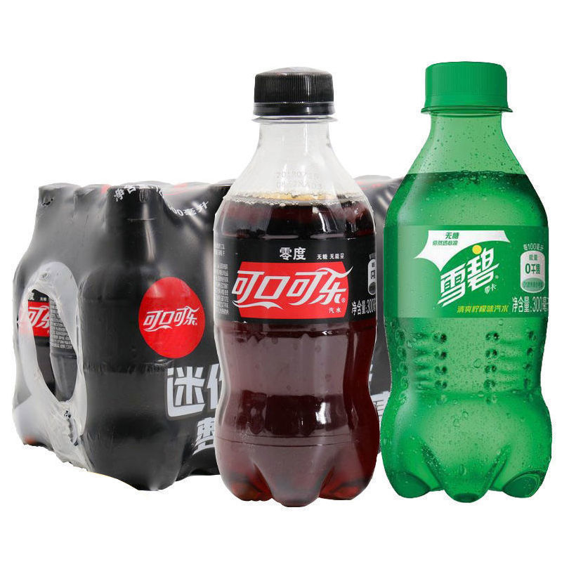 可口可乐雪碧芬达整箱300ml*12瓶/24瓶碳酸饮料