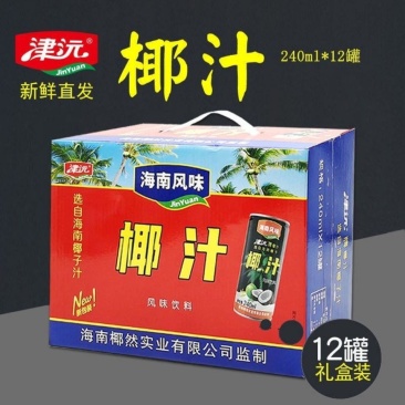津沅椰汁整箱批发海南风味果味饮料礼盒装椰子汁椰奶冲饮品