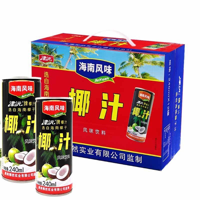 津沅椰汁整箱批发海南风味果味饮料礼盒装椰子汁椰奶冲饮品
