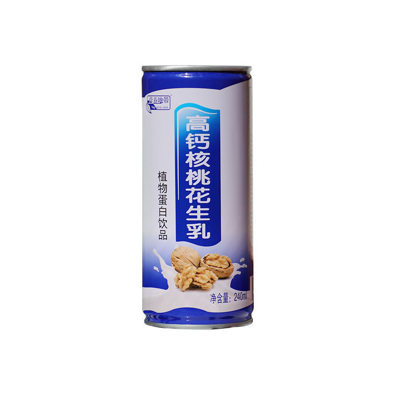 高钙核桃乳240ml*16罐整箱植物蛋白饮品核桃露花生奶