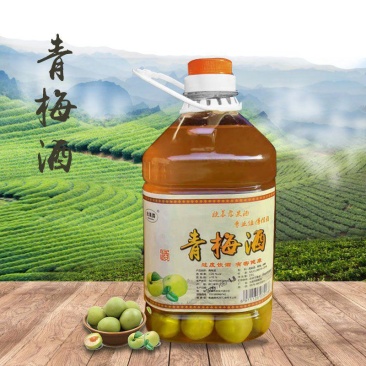 青梅酒酸甜梅子酒农家自酿高粱酒浸泡型5斤高度微赠果酒