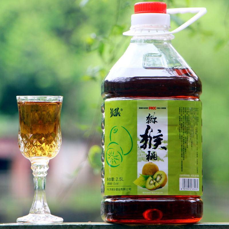 【冰弘猕猴桃酒12度2.5L】好喝正宗湖南湘西高山甜型