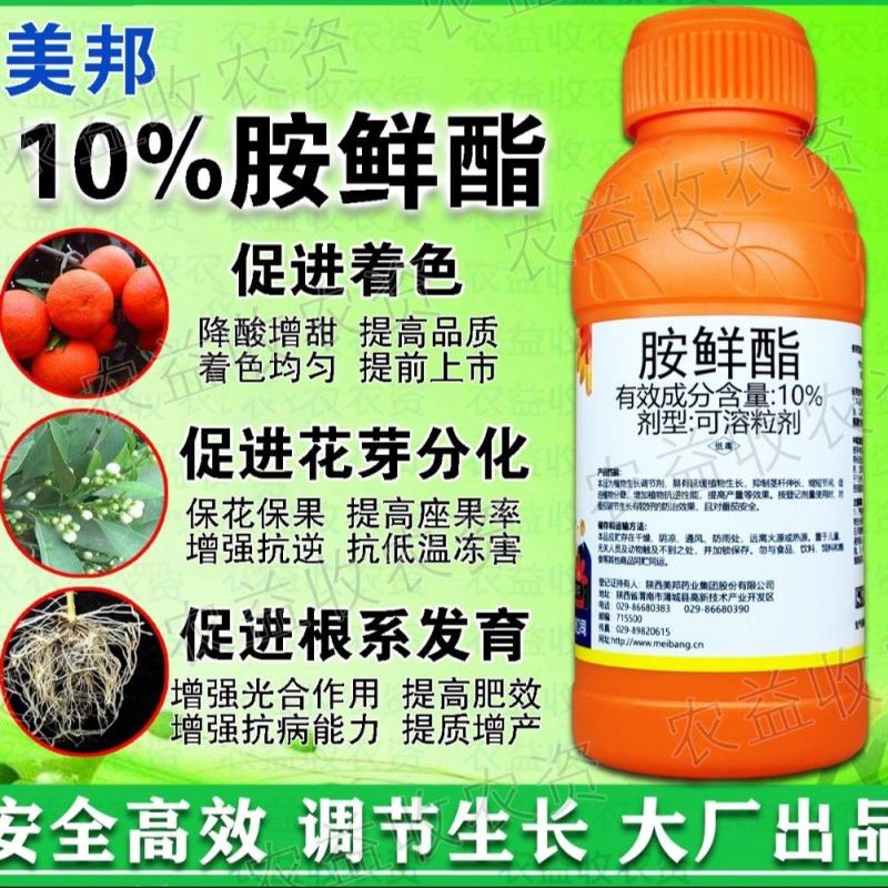 美邦10%胺鲜酯保花保果膨果着色增甜花芽分化生长调节剂