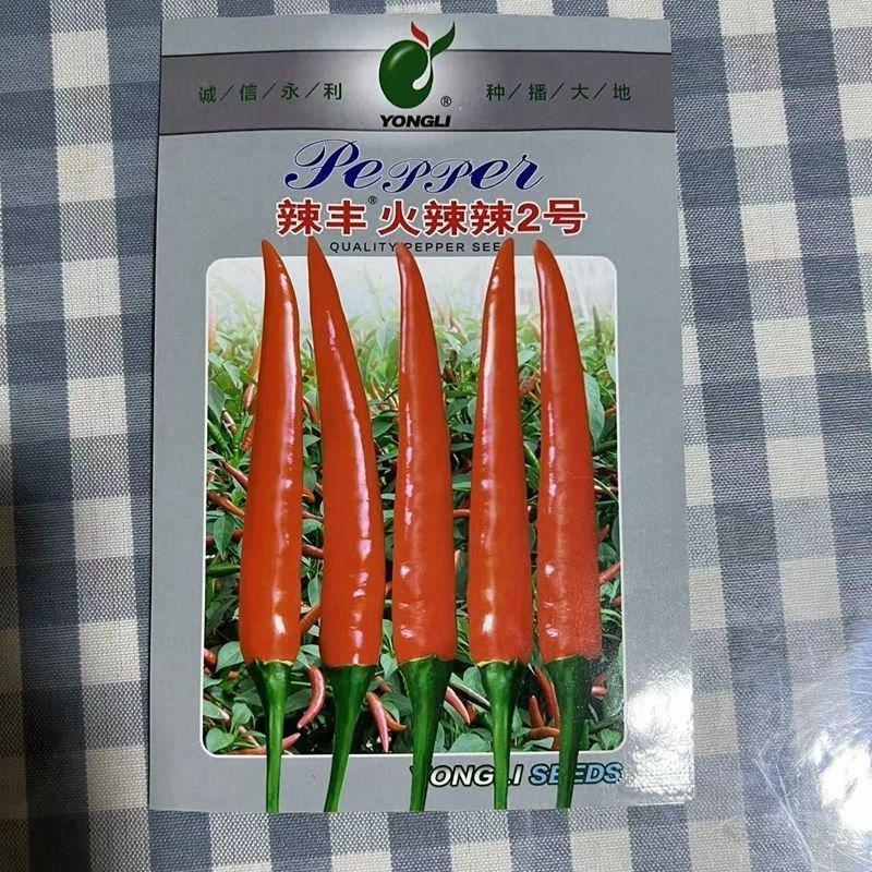辣丰火辣辣2号朝天椒种子，1000粒，大果型，红果艳亮