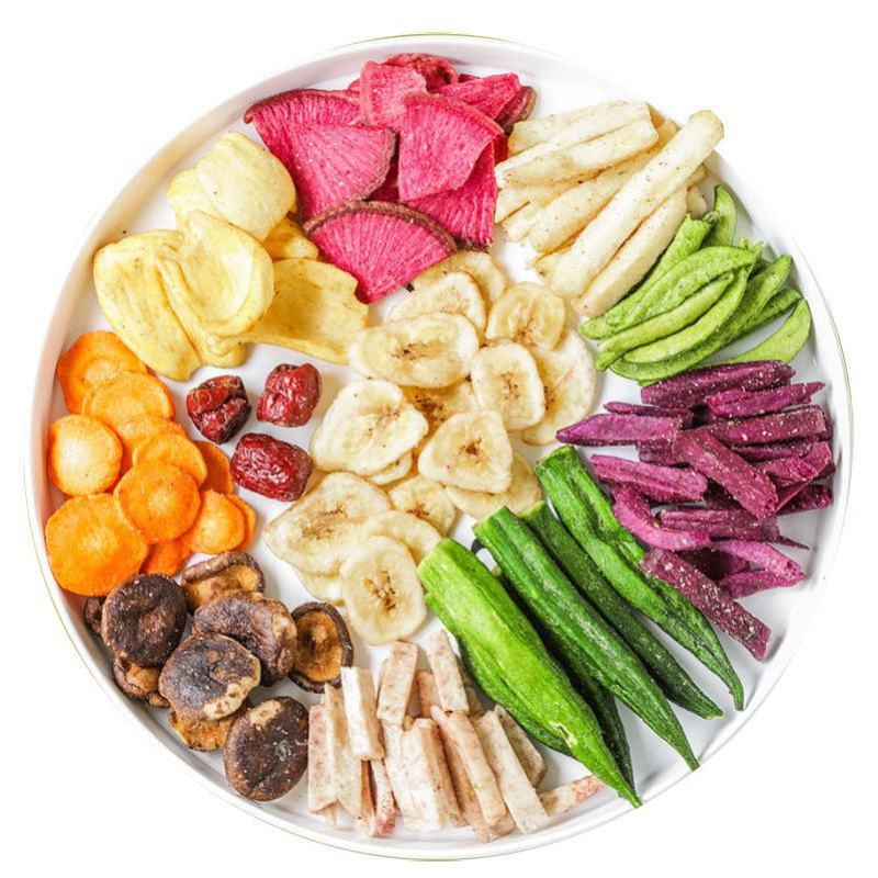 果蔬脆混合果蔬干综合什锦果蔬脆片水果干脱水即食香菇秋葵脆