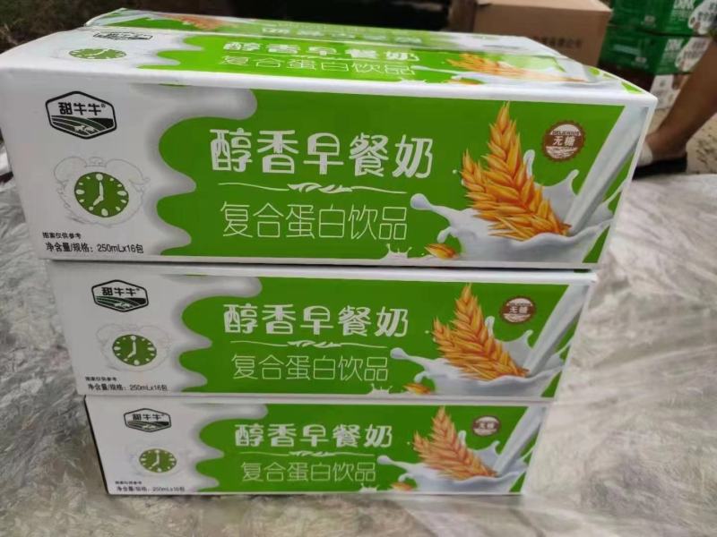 甜牛牛醇香早餐奶高钙核桃奶250mlX16包