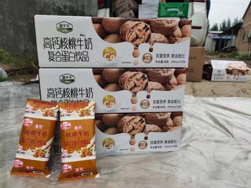 甜牛牛醇香早餐奶高钙核桃奶250mlX16包