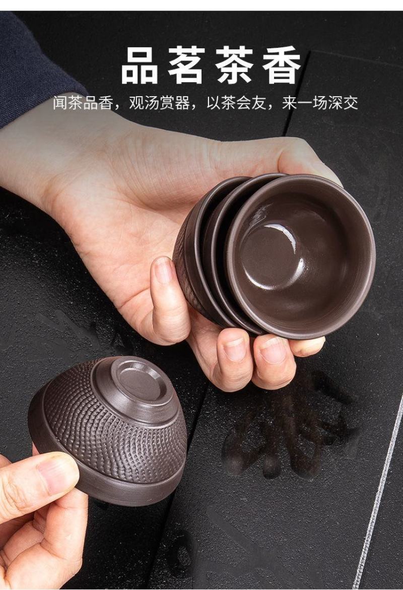 紫砂茶具套装家用懒人石磨泡茶壶神器创意时来运转功夫茶具茶