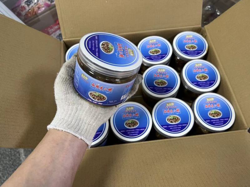 麻辣蟹钳麻辣花螺罐装麻辣小海鲜电商