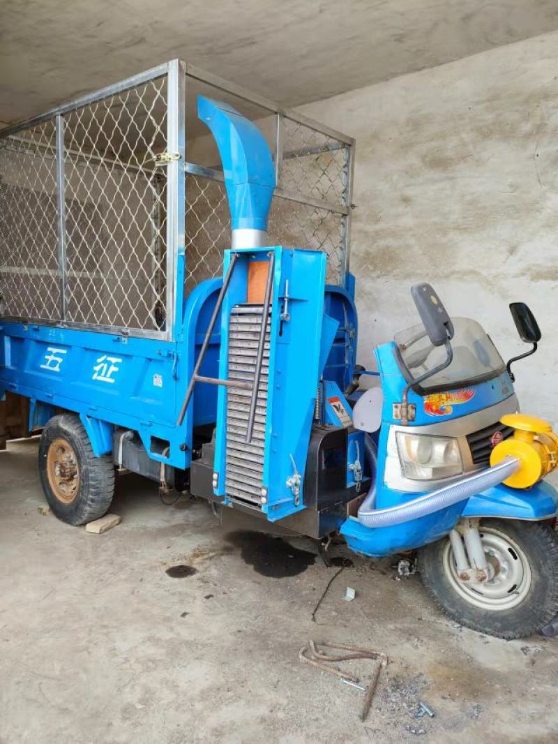 三轮铡草车，改装三轮铡草揉丝车
