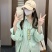 POLO领条纹衬衫女春夏新款设计感宽松中长款薄款BF