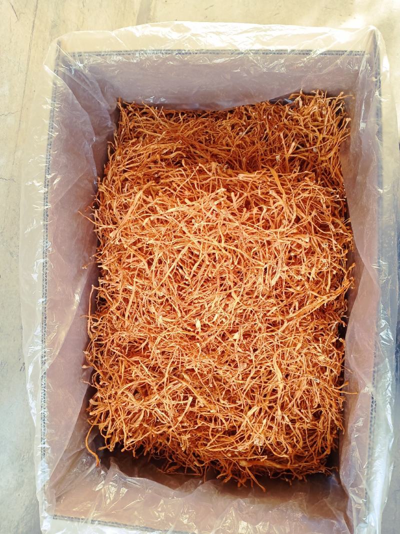 漂亮的虫草花，颜色橘红，干净，条型均匀，干湿度好