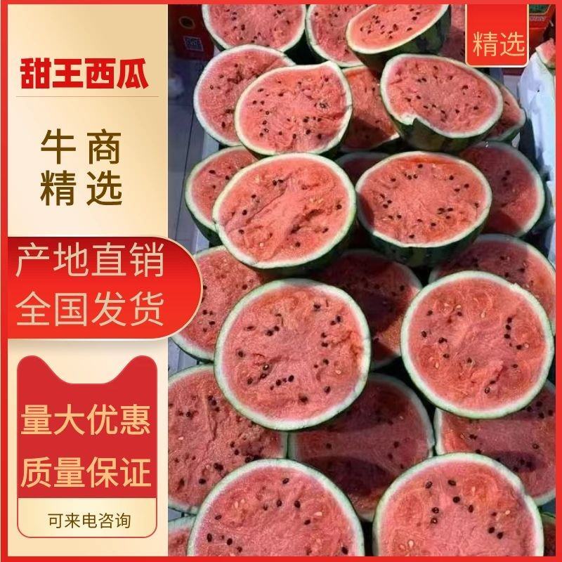 山东甜王西瓜大量上市，包熟包甜，全国代发