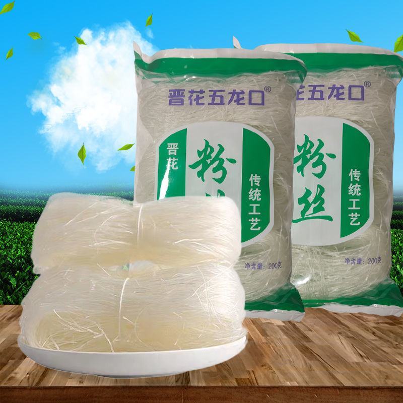 龙口粉丝凉拌麻辣烫方便速食正宗食材生蚝花甲酸辣粉粉丝干货