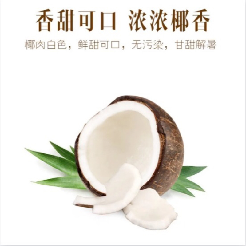 海南老椰皇牛奶味椰子预开口椰子天然饮料