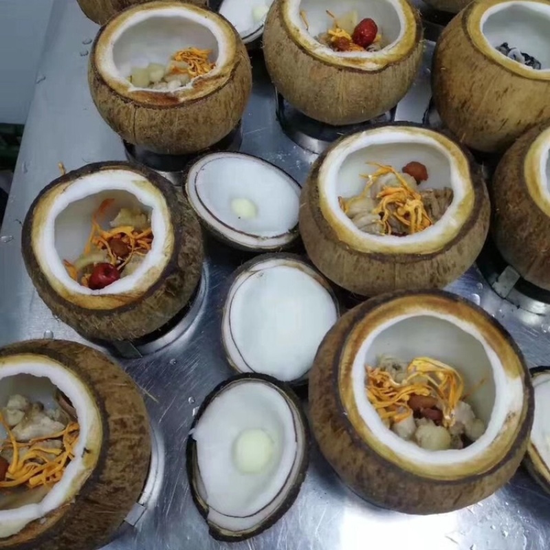 海南老椰皇牛奶味椰子预开口椰子天然饮料